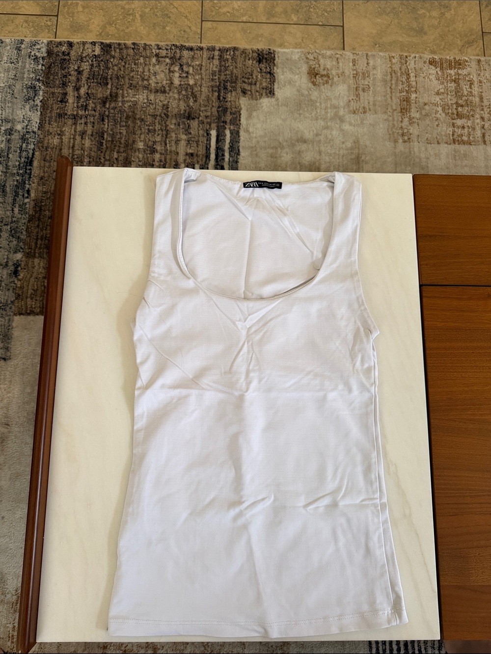 Zara White Tank Top